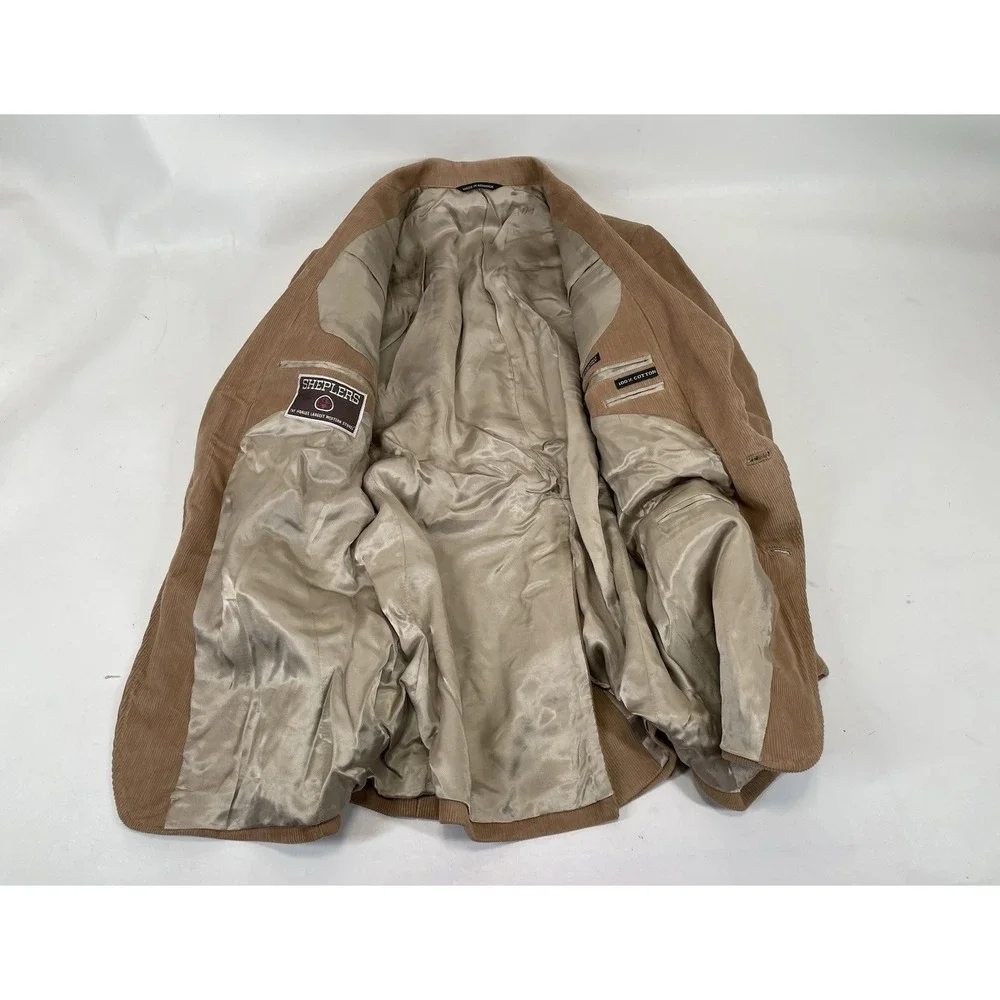 Sheplers Corduroy Elbow Pads Blazer Mens Size 42 Tan‎
